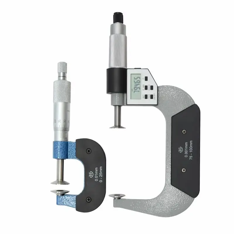 XIBEI Disk Micrometer (rotating spindle) 0-25mm 25-50 50-75 75-100 0.001mm  Outside micrometer Paper thickness gauge