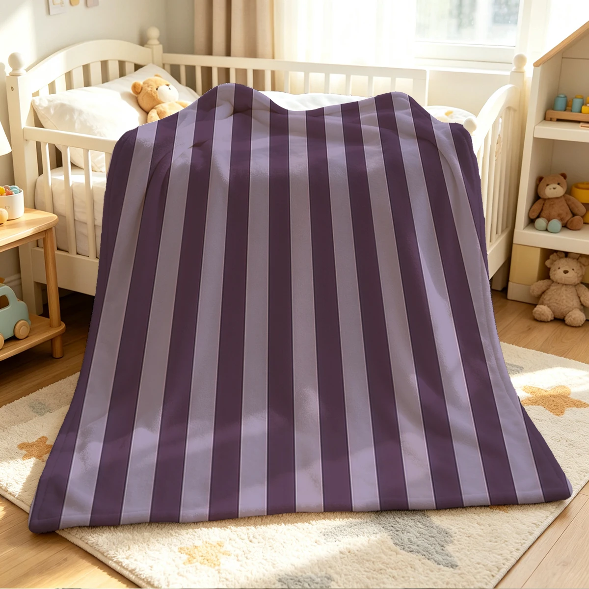 Hue Lines  Blanket Soft Cozy Throw for Sofa Bed Festive Holiday Decor Gift for Kids and Adults, Lightweight and Warm