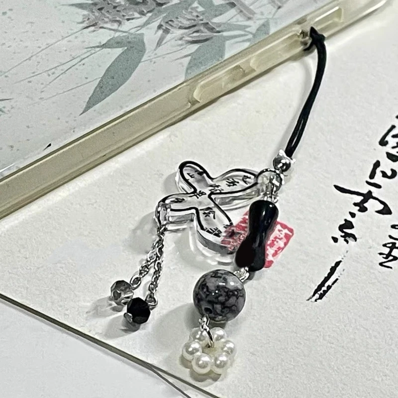 Delicate Anti-lost Lanyard Key Chain Bag Backpack Decoration Unique Multi- Hangings Pendant CellPhone Charm Accessories