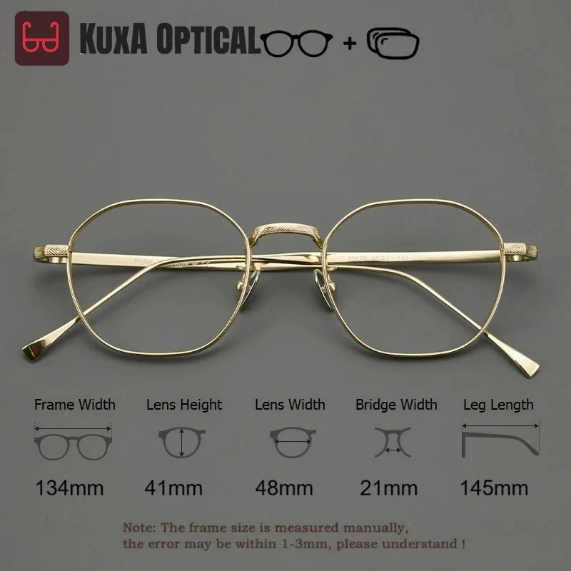 

KUXA Prescription Glasses Men Fashion Myopia Progressive Eyeglasses Women Anti Blue Ray/Photochromic Optical Glasses