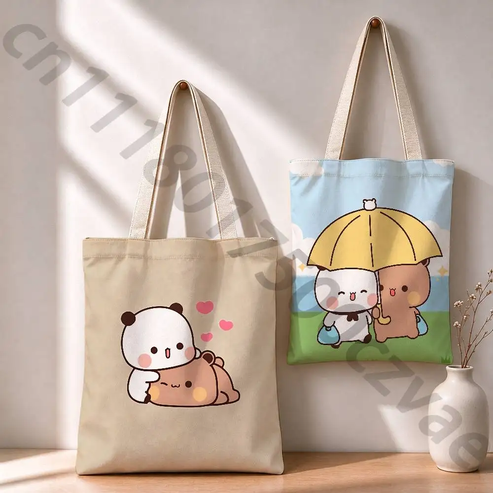 Cartoon Cute BuBu DuDu Reusable Fashionable Backpack Multifunctional Handbag Canvas Shopping Bag