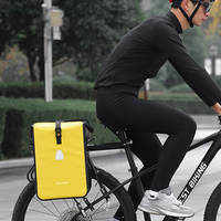 Bicycle  One Side Pack Bike Rack Bag 15L Large Capacity Waterproof Long-Distance Mountain Bike Backpack G1046