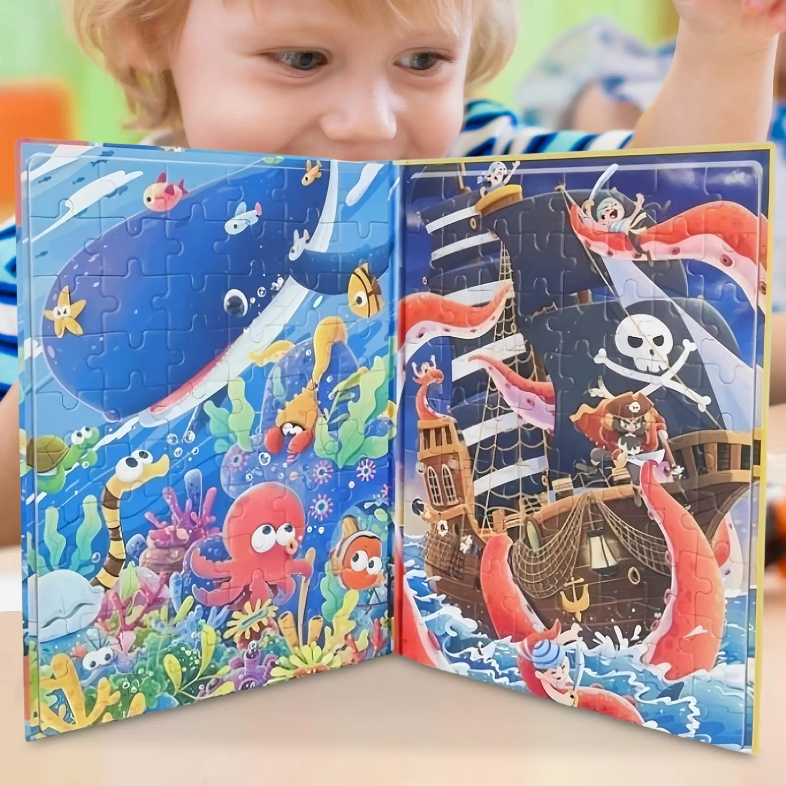 Ímã quebra-cabeça de viagem magnética brinquedos educativos livro atividades jogos para crianças meninos meninas viagem de estrada passeio de carro aprendizagem