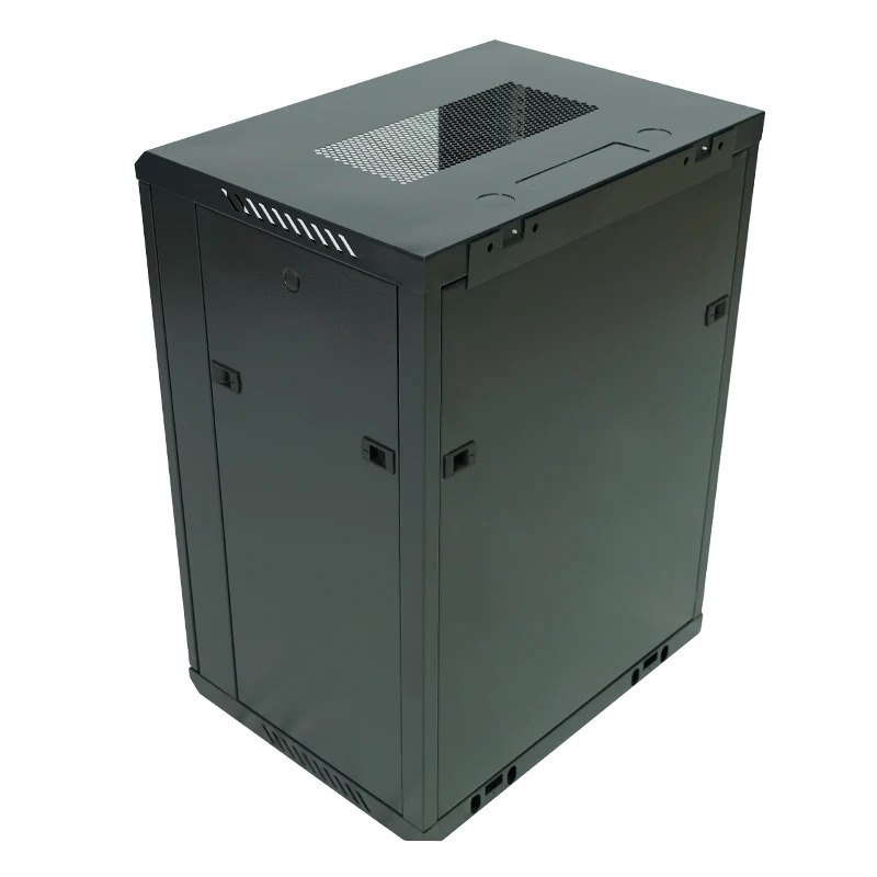 Custom. التخصيص باب زجاجي 18u الإنترنت خادم معدني صندوق الرف خزانة البرق