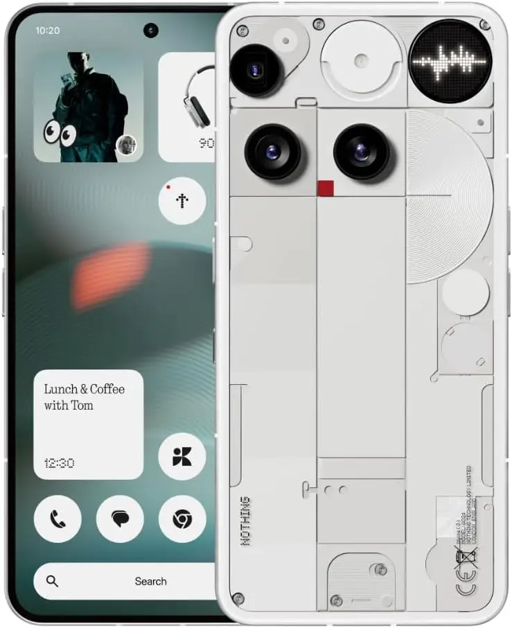 Nothing Phone (3) Qualcomm Snapdragon 8S Gen 4 6,67” Amoled 120Hz Drievoudige 50Mp camera 3 microfoons