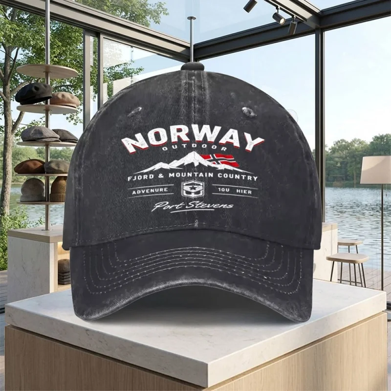 Norway Baseball Cap for Men & Women – Sporty Outdoor Hat for Golf, Driving, Fishing, Running, Casual Wear, Hand Washable