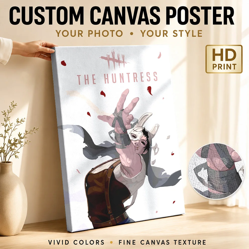 The Huntress From Dead By Daylight Canvas Posters Minimalist Style Wall Decor With Customized Photo For Playroom Ideal Teen Gift