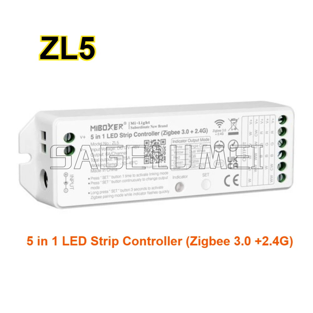 New FUT035Z/FUT037Z&ZL5 Zigbee 3.0 Smart Dimmers for Single Color/RGB/CCT/RGBW LED Strips RF Remote FUT089Z ZB-Box2/ZB-Box3
