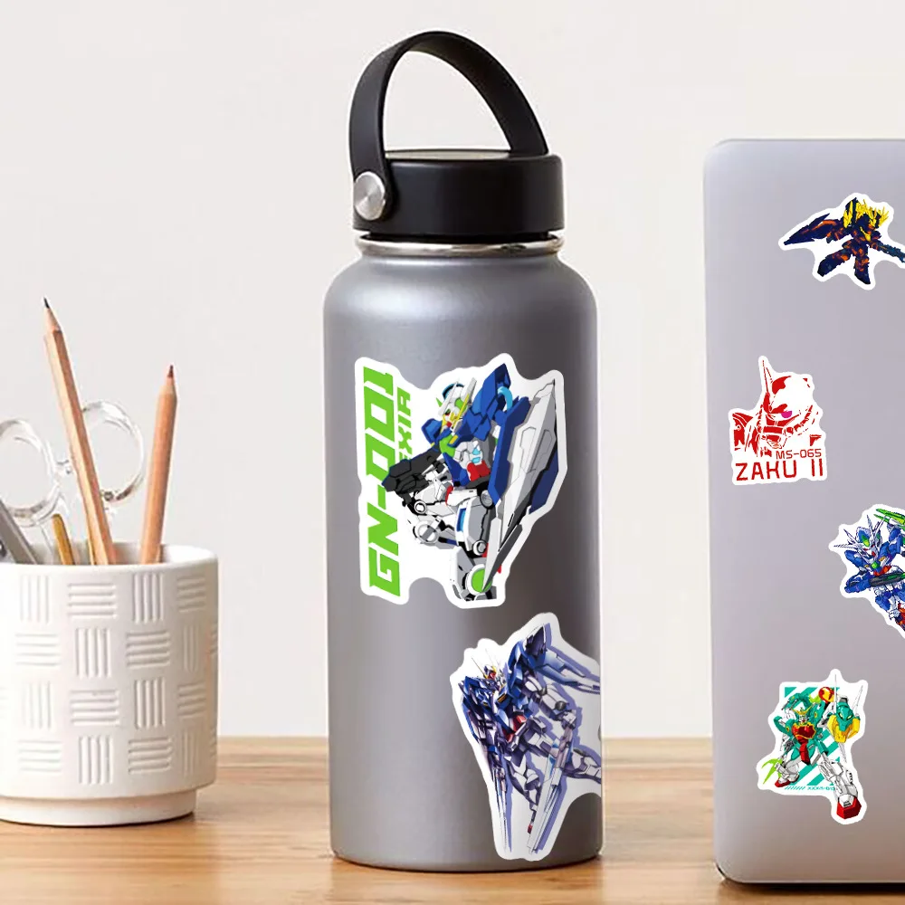 10/50PCS GUNDAM Anime Doodle Adesivi Decorazione Notebook Telefono Chitarra Skateboard Adesivo Impermeabile Casco Tazza Classici Giocattoli Per Bambini