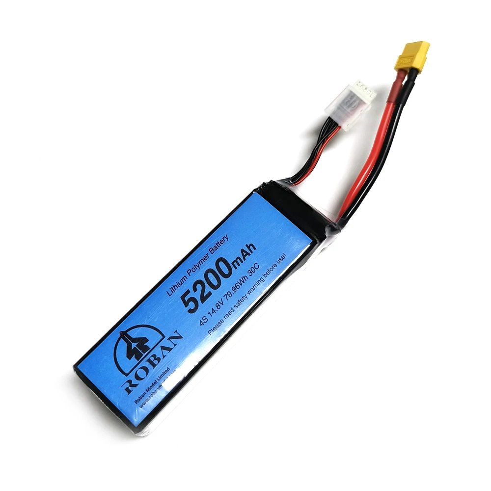 Roban 470l bateria de helicóptero 79.96 wh 5200mah 4S 14.8v 30c lipo bateria para rowan 470 tamanho fuselagem helicóptero rc