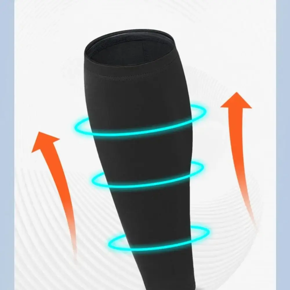 البوليستر الرياضة ضغط العجل كم شين جبيرة دعم حماية الساق الساق ضغط كم تنفس مرونة العجل هدفين