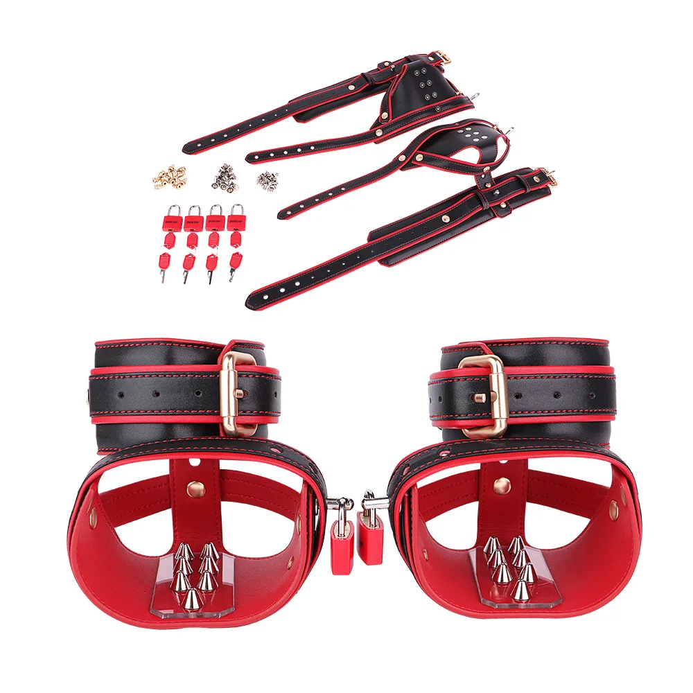 FRKO BDSM Feet Binder Restraints Role Play Bondage Hanging Feet Harness Costume Belt Spike Stimulation Sex Toys For Men Couples