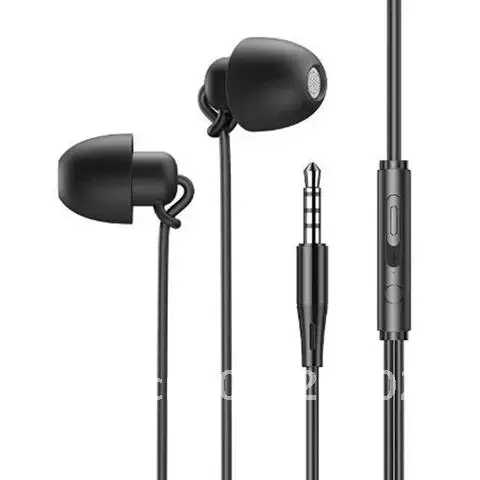 

Anti-noise Soft Sleeping Headphone Silicone Anti-fold Hifi Headset In-Ear Earphone with Noise Cancelling 3.5mm Type C Headphones