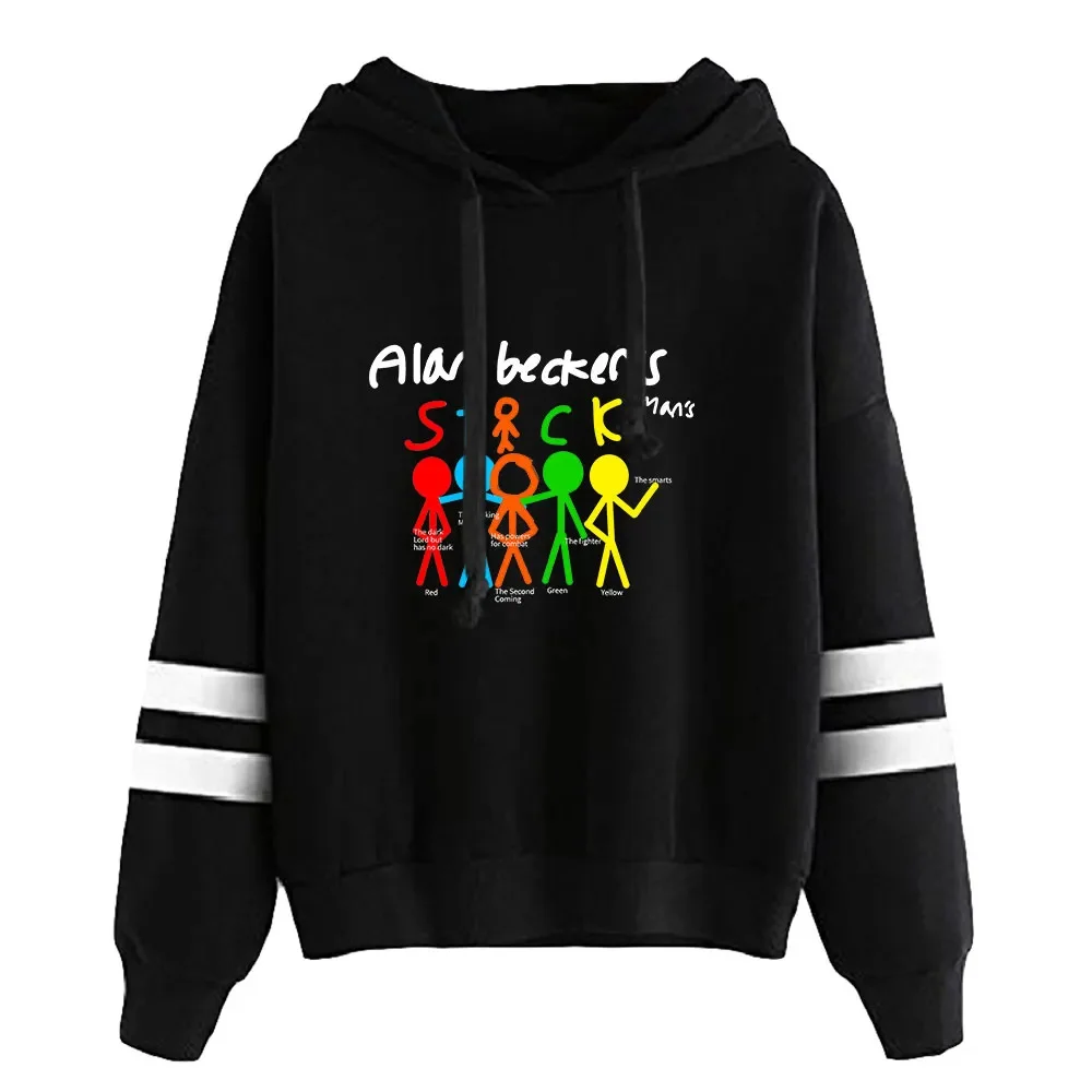 

Alan Becker Merch Unisex Pocketless Parallel Bars Sleeve Sweatshirts Women Men's Hoodie Young Youtuber Funny Clothes