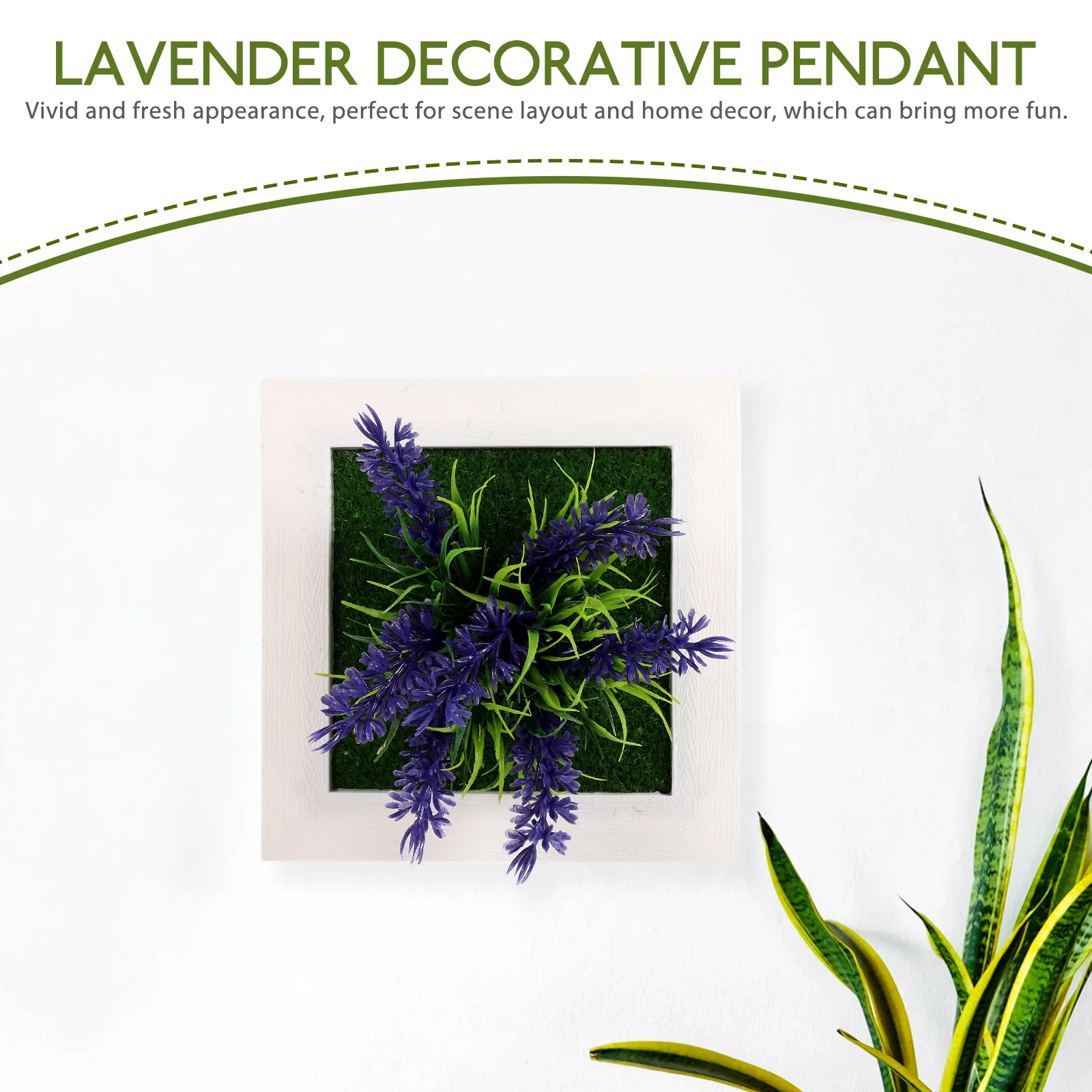 

Simulation Succulent Plant Frame Decor Artificial Wall Hanging Garden Ornament For Indoor Outdoor Home Decoration