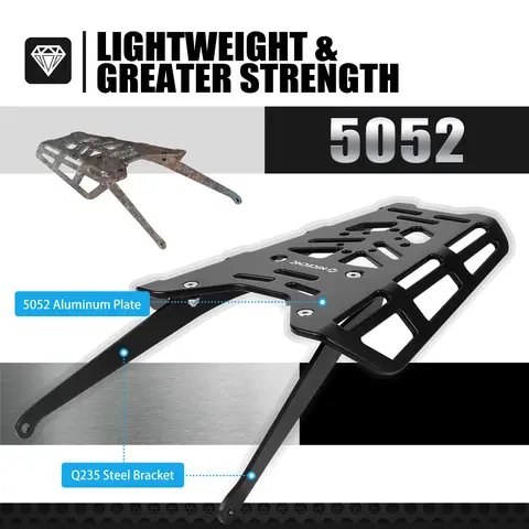 10 best sales motorcykel bakre pakethållare - №3