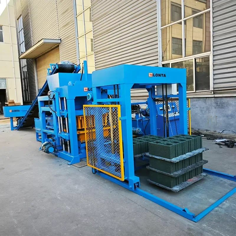 LONTA QT4-18 Fully Automatic 4 6 8 Inch Hydraulic Interlock Hollow Paver Mould Cement Concrete Brick Block Making Machine