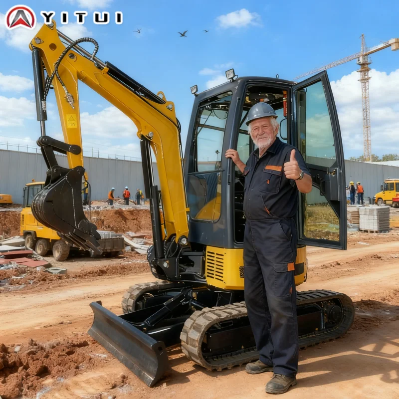 

Customized High-Efficiency Small Excavator Euro 5 Kubota Engine 3.5Ton Hydraulic Digger with Adjustable Boom for Narrow Spaces