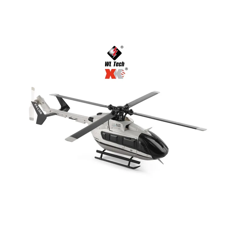 Weili K160 Bloqueio de altura sem escova de quatro vias Modelo de helicóptero RC Simulação de EC-145 sem abas Brinquedo de avião de controle remoto