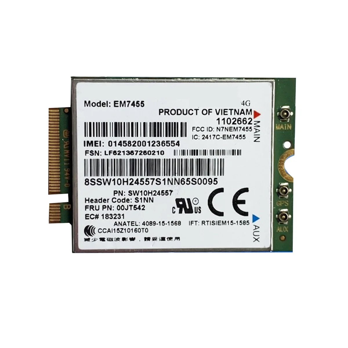 Em7455 LTE 4G Card Gobi6000 FRU 00JT542 01AX756 for Thinkpad T460 T460P L560 Yuga 260 P50 P70 X260