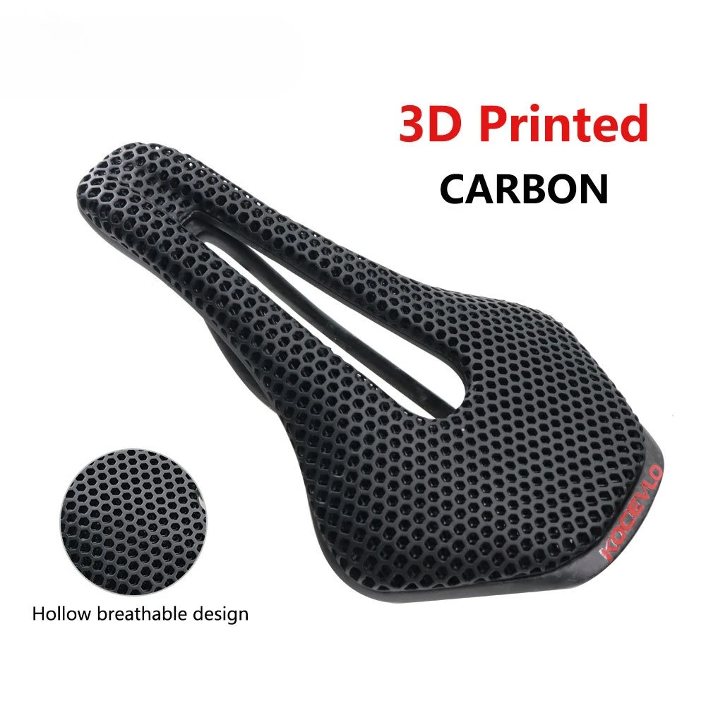 PRO 3D Printed Seat Cushion Bicycle Carbon Fiber Honeycomb Saddle Mountain Road Bike Comfortable Riding Seat Cushion