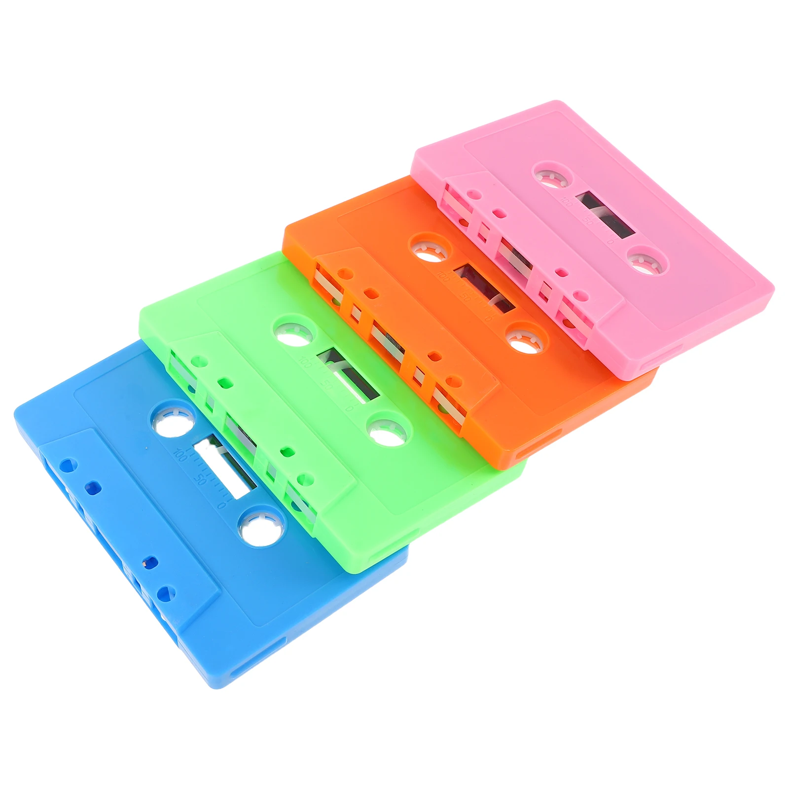 

4 Pcs Retro Tape Cassette Wall Decor Recording for Party Tapes Ornaments Blank Empty Decorate
