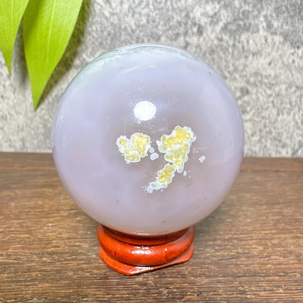 Natural Agate Sphere Crystal Stone Quartz Home Decor Energy Healing Reiki Gift Lucky Love Auspicious