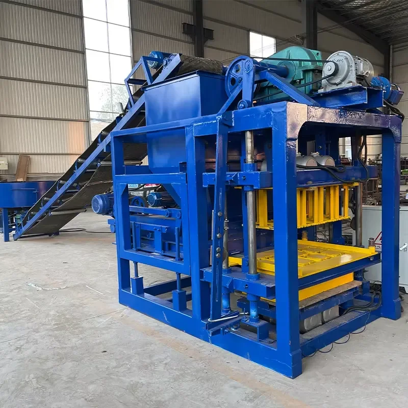 Semi Automatic Wall Hollow Block Making Machine QTJ4-28 Concrete Brick Machine for House Building