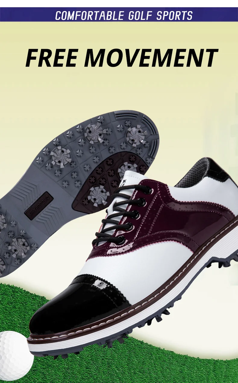 2026 Neue Professionelle Herren-Golfschuhe mit Spikes Wasserdicht Atmungsaktiv Rutschfest Bequeme Outdoor-Sport-Golf-Sneaker – Detail 7