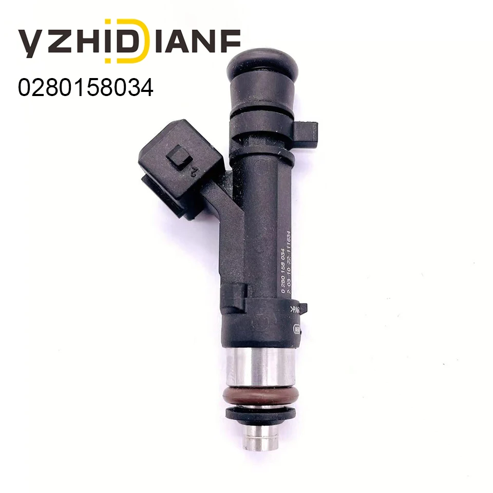 4X Fuel Injector Nozzle 0280158034 for Dacia Lodgy Dokker Renault Logan 1.4-1.6 Automobiles Parts Sensors