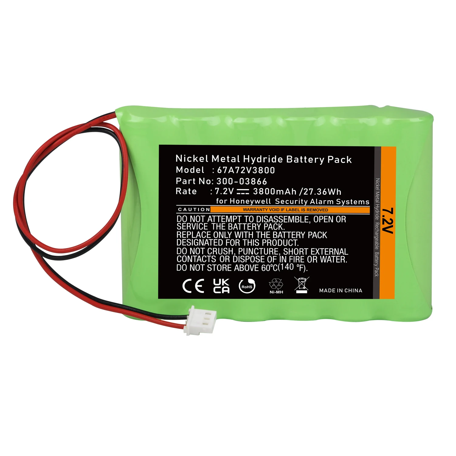 

3800mAh 300-03866, LCP500-4B Battery for Honeywell Alarm Lynx 5100 5200 5210 5300 7000 Lyric Controller, Lyric Keypad LCP500-L