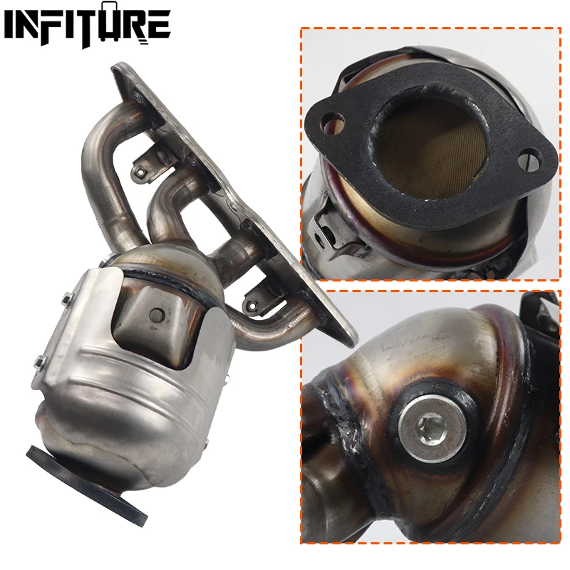 

For Hyundai Accent 2012 2013 2014 2015 2016 2017 1.6L W/Gasket Exhaust Manifold Catalytic Converter Stainless Steel Ceramic