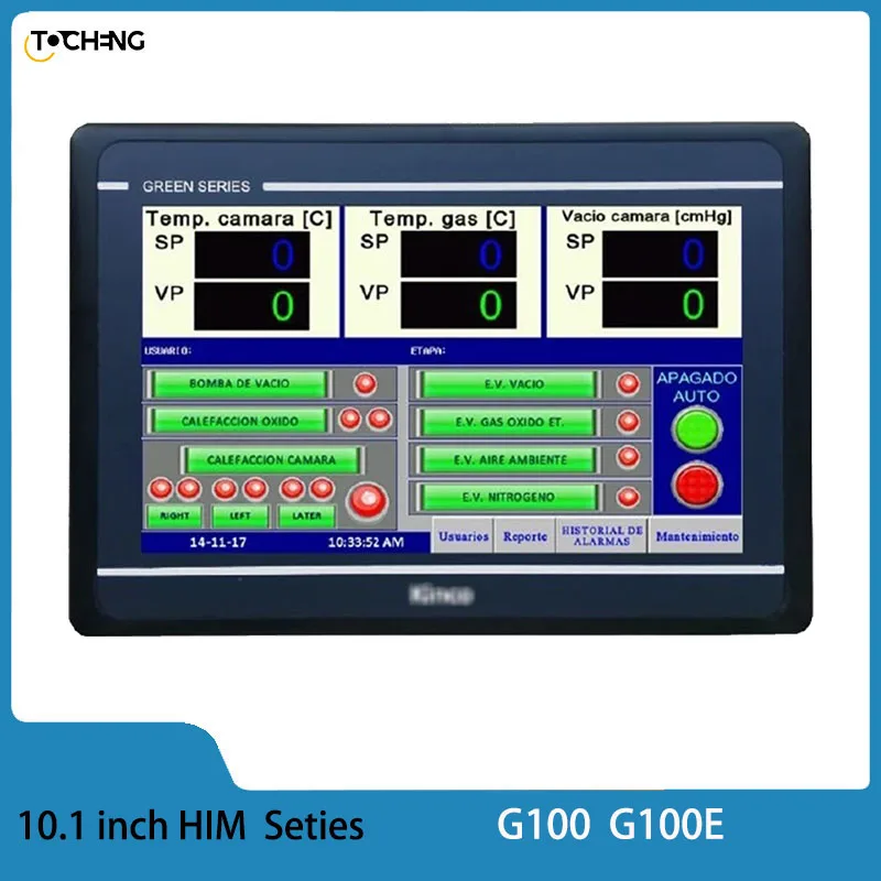 Kinco G100 G100E HMI Touch Screen 10.1 inch Ethernet USB Host new Human Machine Interface 3 serial ports Upgrade From MT4512T/E