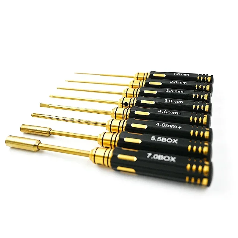 RC Hex Driver Set 8pcs 1.5 2.0 2.5 3mm Hex Allen Screwdriver RC Repair Tools Kit Nut Phillips Wrench for RC Helicopter Car