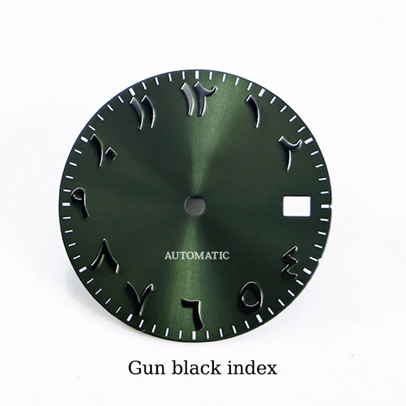 28.5 مللي متر أمة الله ماتي الملمس ساعة عربية الطلب مناسبة ل Seiko NH35/36/4R/7S حركة الغوص الرياضة إصلاح أجزاء وزارة الدفاع