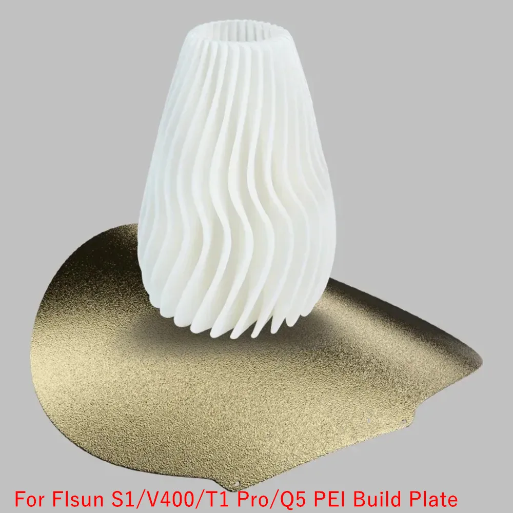 Flsn T1 Pro/V400/S1 PEI Build Plate Textured/Smooth Double Side Spring Steel PEI Sheet Flexible Print Platform Dia 270/309/330mm