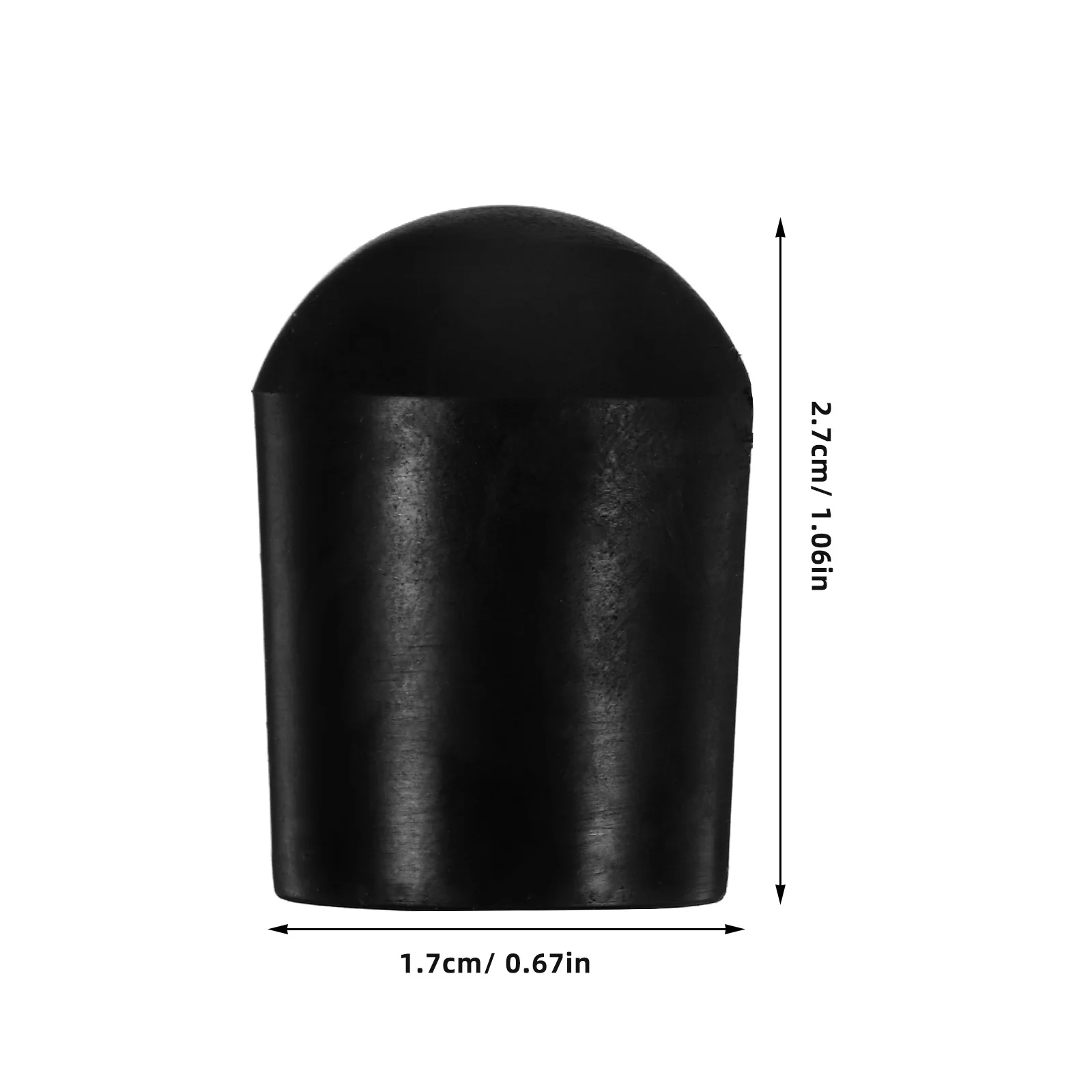 2pcs Low Bass Endpin Anti-Slip Pads Black Rubber Tips For Double Bass Cello Enhanced Stability Durable Shock-Absorbing Design - Image 2