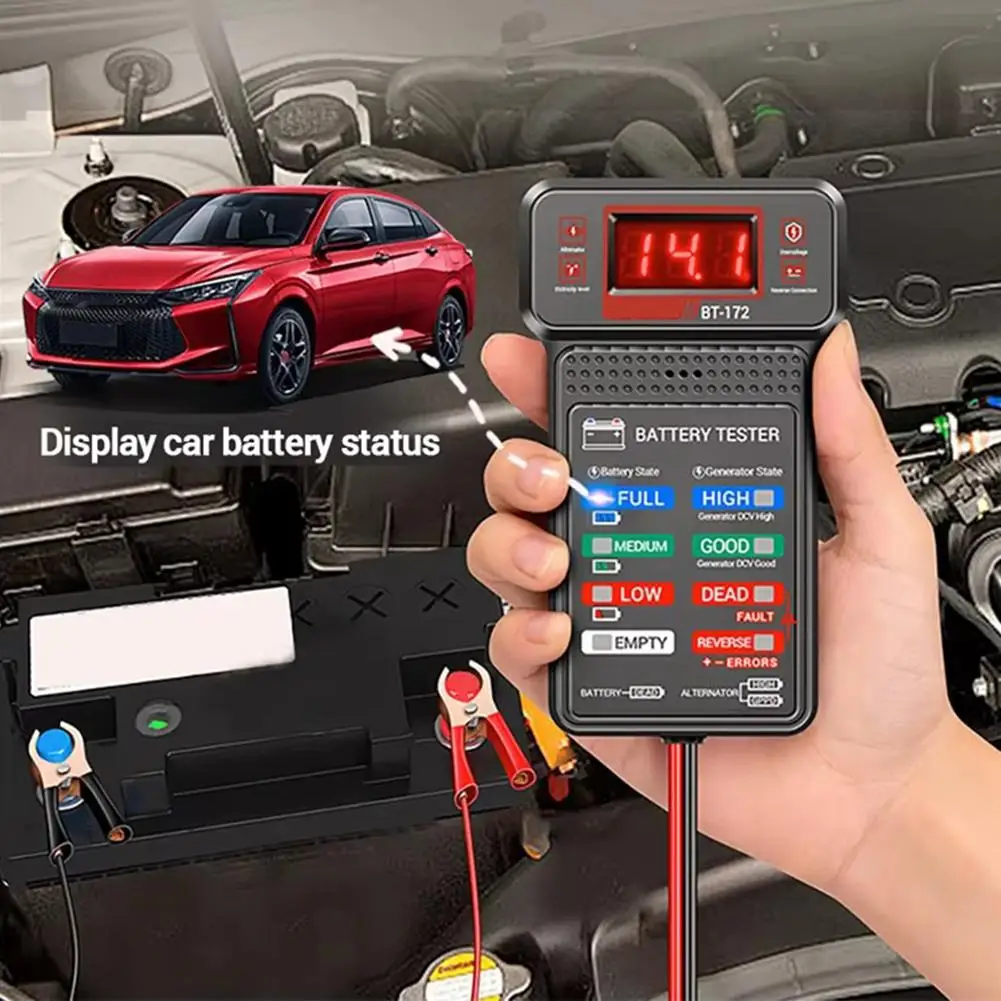 Car Battery Tester Auto Inspection Repair Tool Cranking Charging System Battery Alternator For BMW VW Tools Accessories