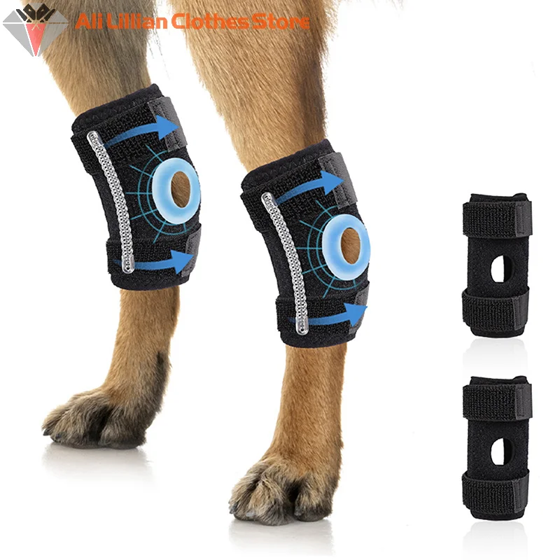 Dog Knee Pads Injury Recovery Fixed Support Brace Pet Protector Pain Relief Feet Cover Leg Joint Wrap Support Pet Recover
