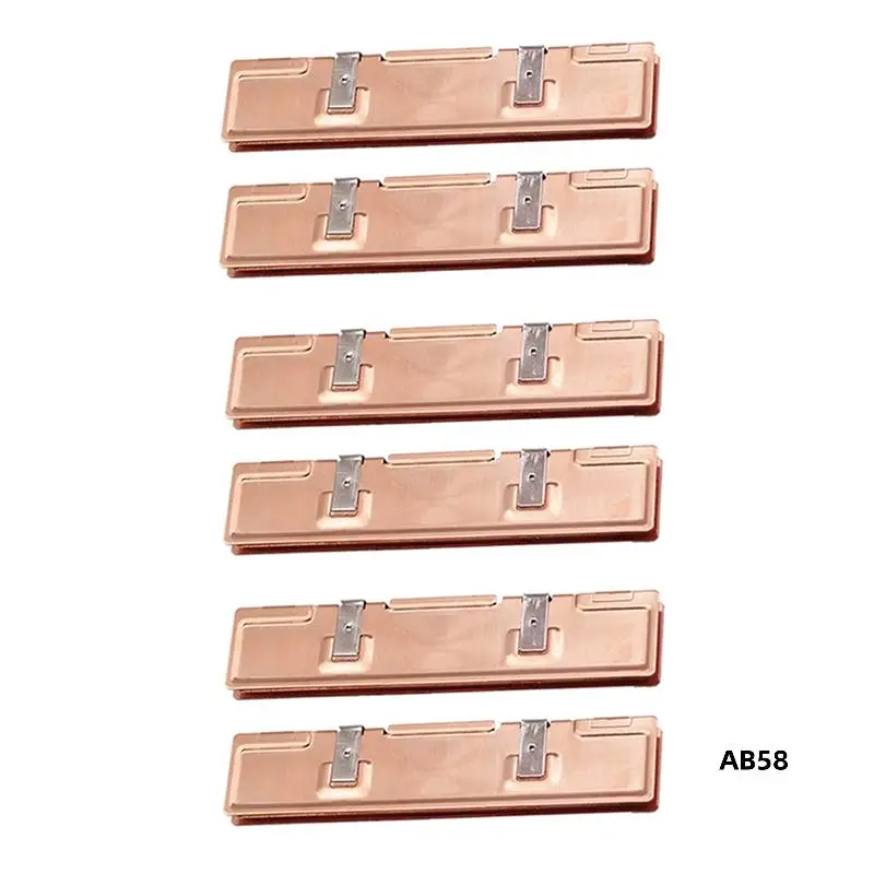 6Pcs Pure Copper RAM Heatsink Radiator For Ram Memory Cooler Cooling Heat Sink Desktop Memory Radiator DDR2 DDR3 DDR4