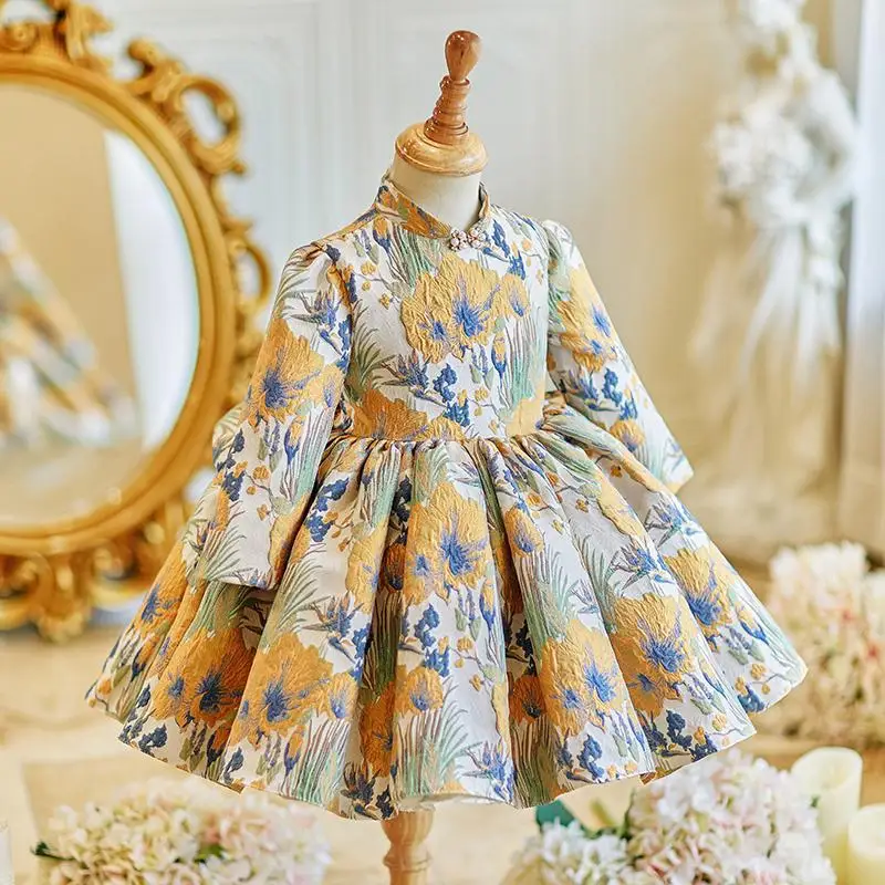 2025 Big bow Flower Kids Dresses For Party Wedding Dress Children Pageant Gown Gorgeous beauty pageant Girls Princess Dress