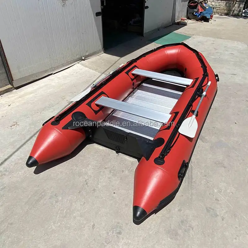 Bateaux à coque rigide gonflables en V profond de luxe certifiés CE pour la pêche, lacs, les rivières - 2,3 m/3 m/4 m, couleurs personnalisées, livraison rapide