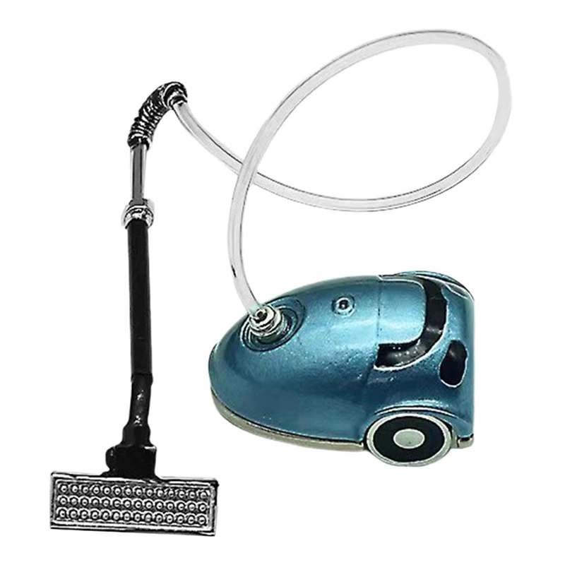 1/12 Scale Mini Dollhouse Vacuum Cleaner Dollhouse Accessory Decor Cleaning Vacuum Cleaner Toy