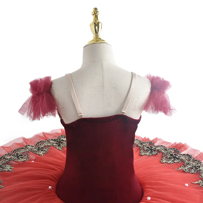 Robe de Ballet du lac des cygnes avec perles, Costume de spectacle pour adultes, vêtements de ventre, Tutu professionnel de scène, Tutu de danse de Ballet violet