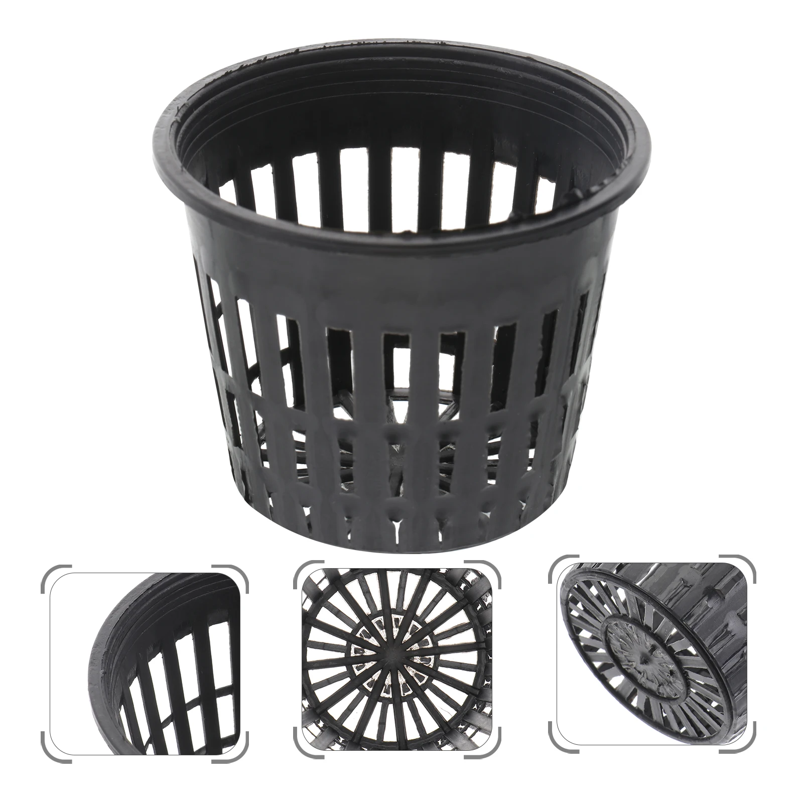 

10pcs Mesh Planting Basins Durable Reusable Hydroponic Containers for Celery Tomatoes Cucumbers Organic Cultivation Plastic