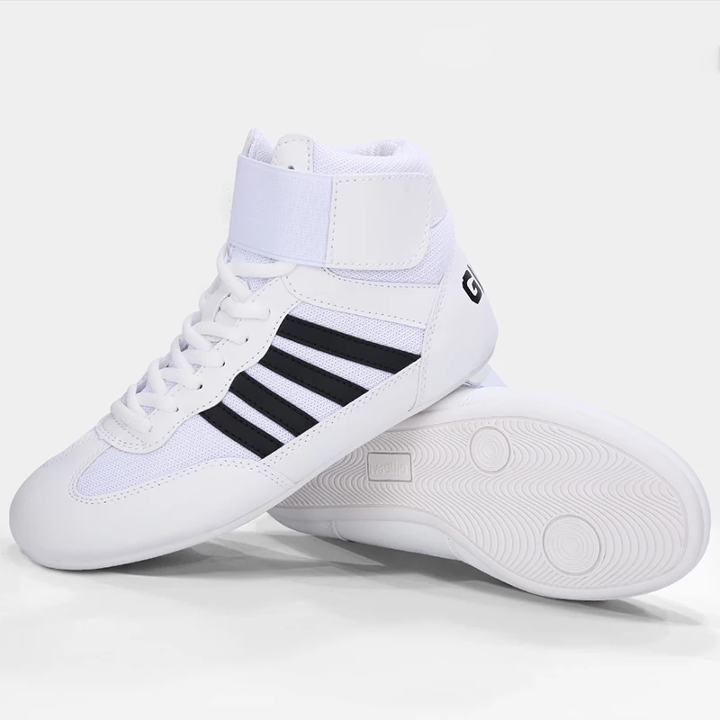 GINGPAI SPORT Professionelle Wrestling-Schuhe, Boxschuhe für Herren und Damen, Trainingsschuhe, Sehnenboden, Kunstleder, Sportschuhe, atmungsaktiv, weich 4