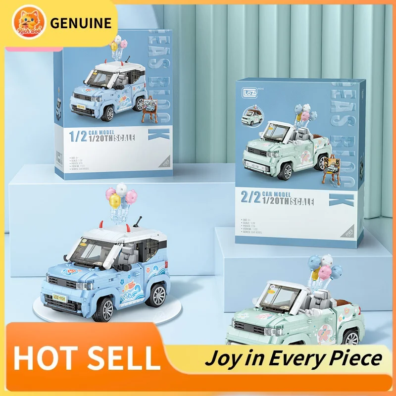 

Genuine Loz Mini Blocks City Series Street View 294pcs+ Food Truck Fruit/Icecream Car Learning Assemble Toys Cute Children Gift