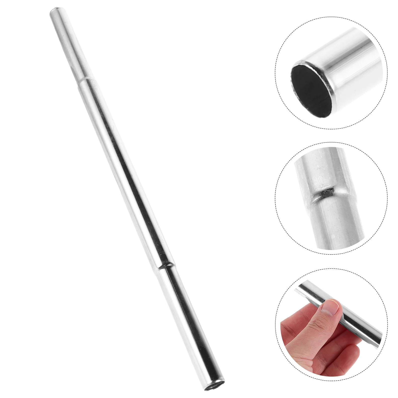 

Golf Clubs Shaft Extension Rod Iron Material Swing Range Improvement Driver Extender Bar Silver Durable Adapter Repair