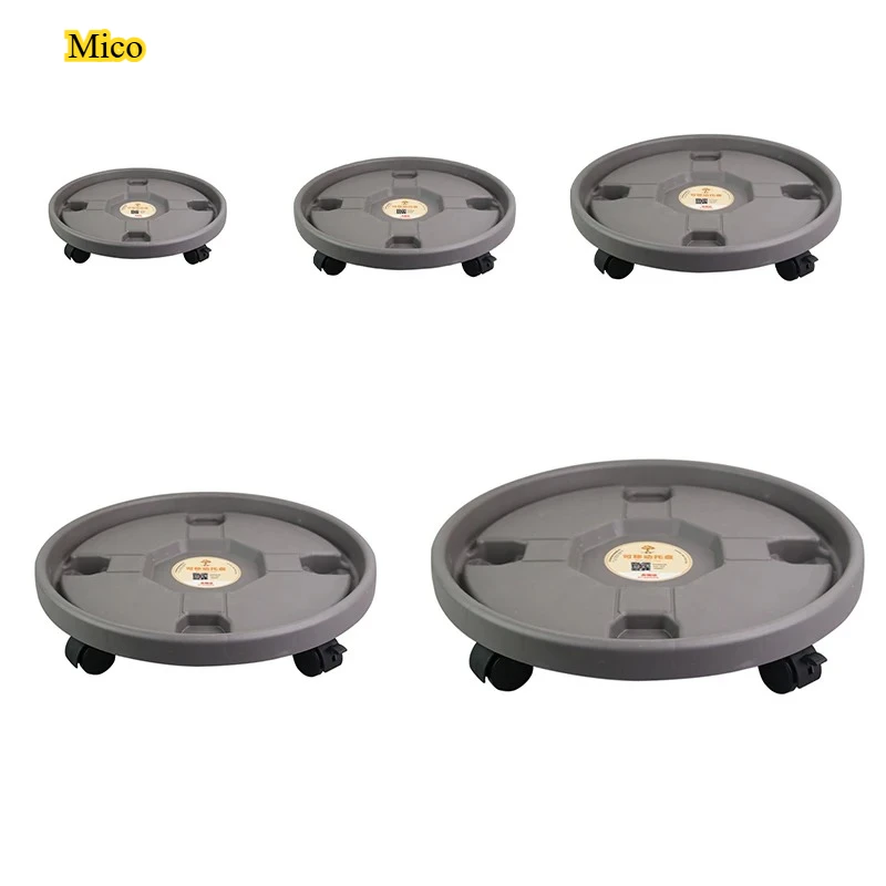 

Thickened movable tray, circular plastic bottom support, water tray, potted plant, water receiving universal wheel