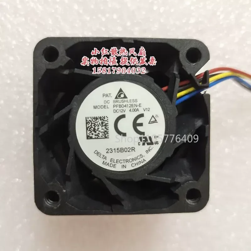 XINYI Ultra Violet Double Ball Server Fan for Delta PFB0412EN-E 4028 12V 4.00A 4cm PWM 0728